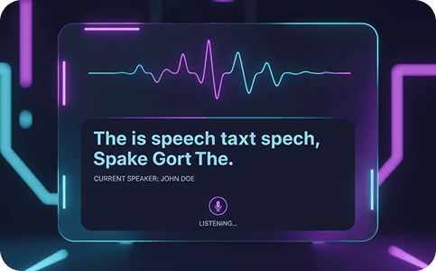 Real-Time Speech Interfaces